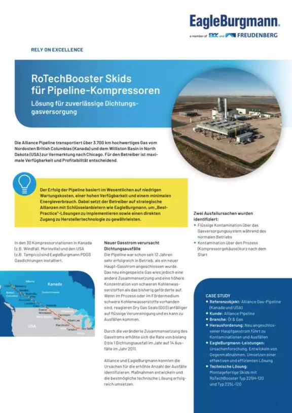 RoTechBooster® Skids für Pipeline-Kompressoren