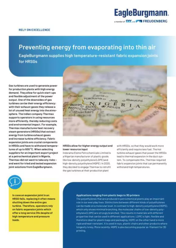 Preventing energy from evaporating into thin air. Case Study. Solution. HRSG.