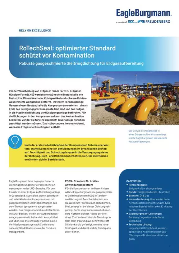 RoTechSeal: optimierter Standard schützt vor Kontamiation. Australien. Case Study. Solution.