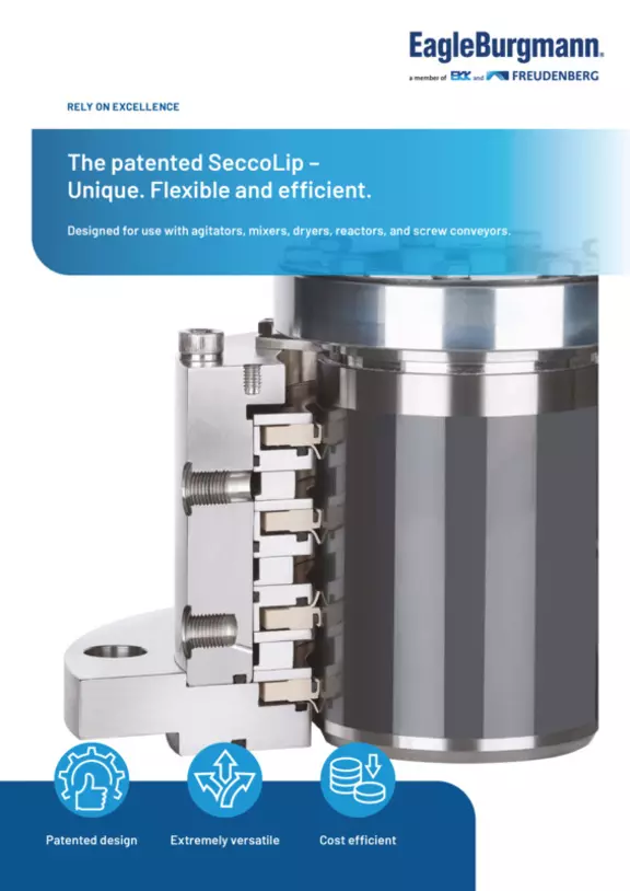 SeccoLip product brochure. SeccoLip. SeccoLipR.
lipseal