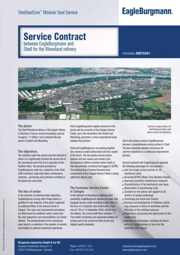 Service contract Shell Rhineland
old