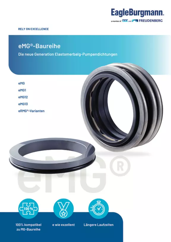 eMG Baureihe. Elastomerbalg-Pumpendichtungen.