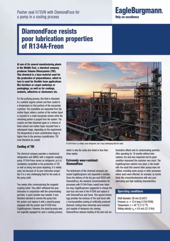 DiamondFace resists poor lubrication properties of R134A-Freon
