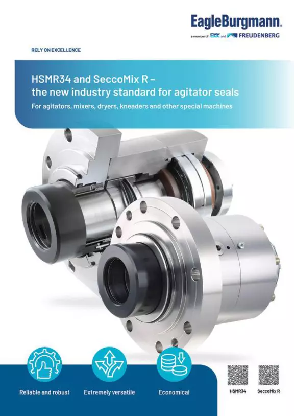 HSMR34 and SeccoMixR. The new industry standard for agitator seals. product brochure.