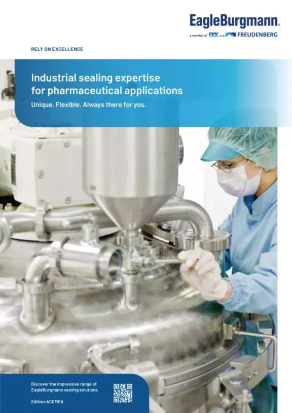 Pharma brochure. Industrial sealing expertise for pharmaceutical applications.