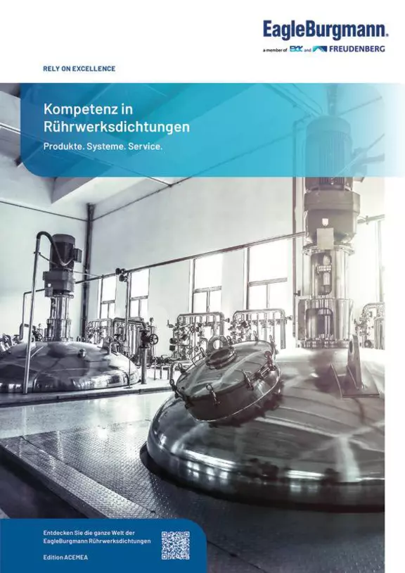 Kompetenz in Rührwerksdichtungen. product portfolio agittor seals German.