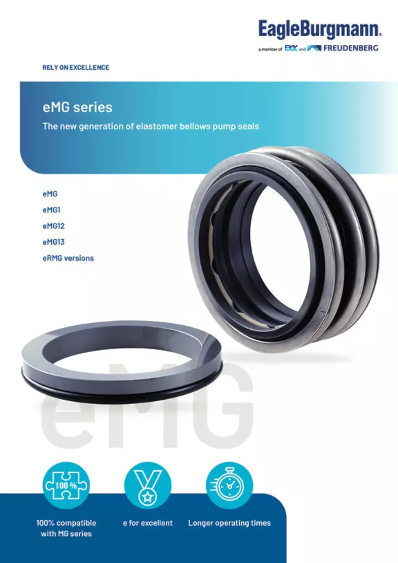 eMG series. Elastomer bellows seals for pumps.