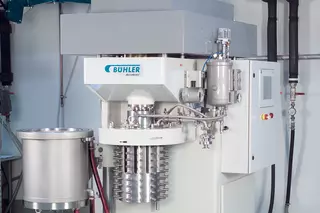 Agitator seal installed in a bead mill for reliable mixing and dispersion processes in Korea.