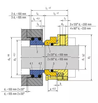 Technische Zeichnung von AX25