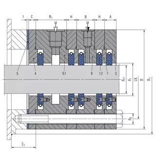 Technical drawing of Espey WKA300