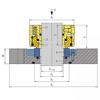 Technical drawing of SeccoMix 1