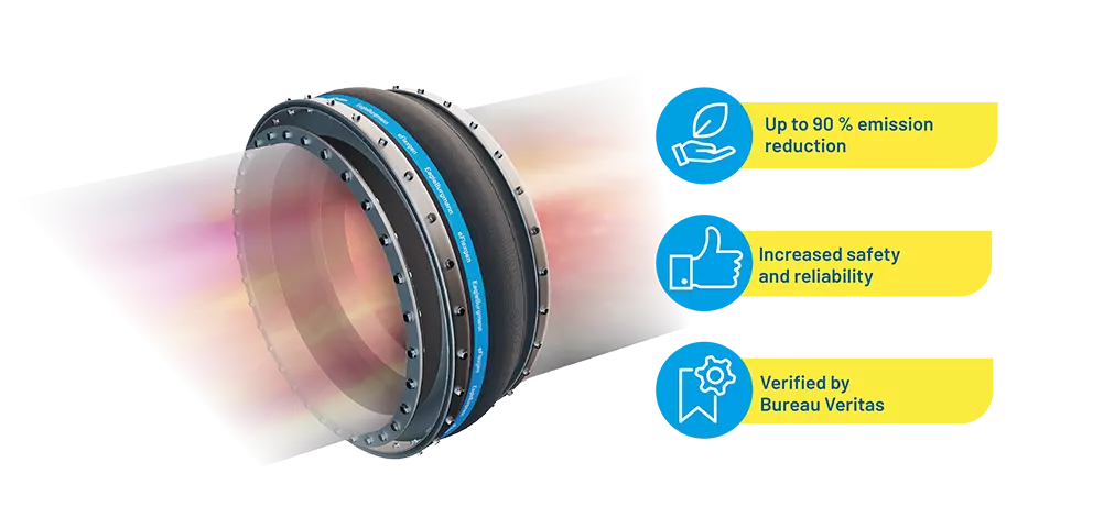 Industrial pipeline sealing solution with up to 90% emission reduction, increased safety, and verified reliability for demanding applications.