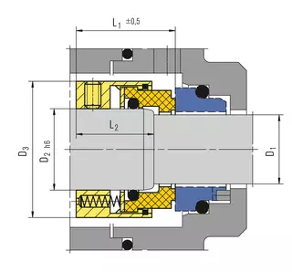 Technical drawing of Hot water seal
L9AW