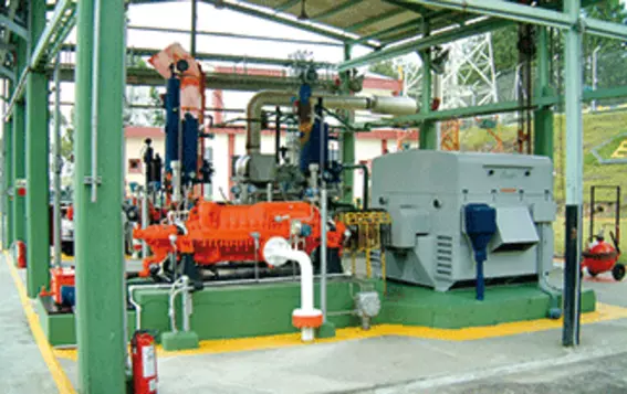EagleBurgmann hermetische Dichtungslösung für mehrstufige Vertikalpumpen (Can-Pumpen) zur Förderung brennbarer Kohlenwasserstoffe.