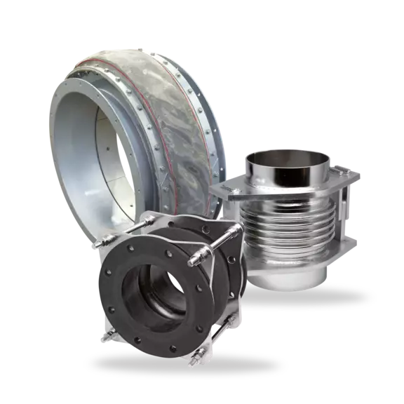 Metal expansion joints and compensators for piping and process systems, designed to absorb movement, vibration, and thermal expansion.