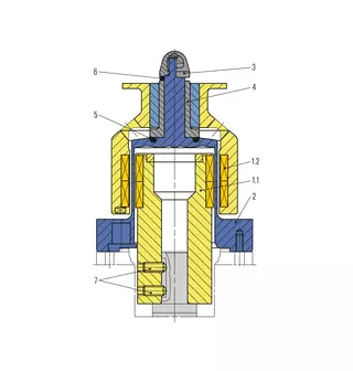 Technical drawing of SMAK