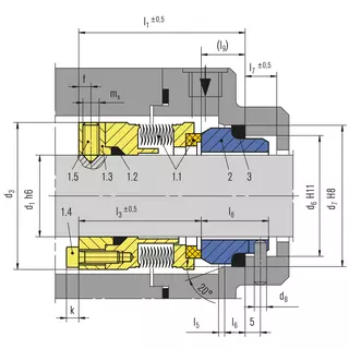 Technical drawing of MFLWT8
