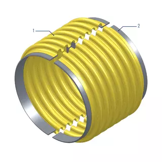 Technical drawing of CB Clamshell metal expansion joints