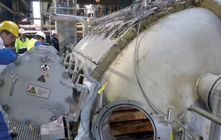 Mechanical seal LP-D installed on a pressure disk filter in Austria, ensuring reliable sealing performance in industrial filtration processes.