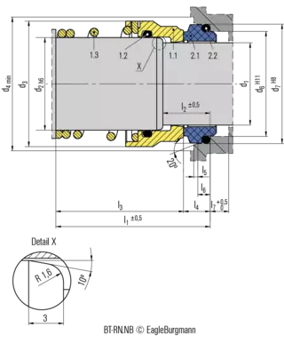 Technical drawing of BT-RN.NB / BT-RN.KB