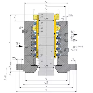 Technische Zeichnung von SeccoLip ® 461