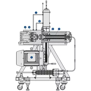 Technical drawing of MagBlower model 157