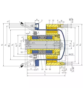 Technical drawing of MAK66