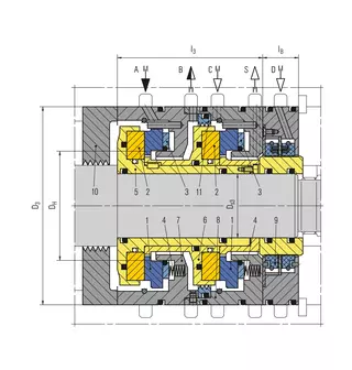Technical drawing of DGS