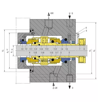 Technical drawing of H75A4-B
