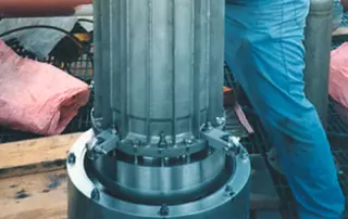 Magnetkupplungsabdichtungen für leckagefreie Förderung von Ammoniak und Propan in einem industriellen Pumpsystem in Taiwan.