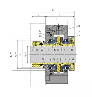 Technical drawing of GSO-DN