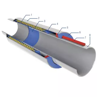 Technical drawing of DH1S Danmuff
metal expansion joint