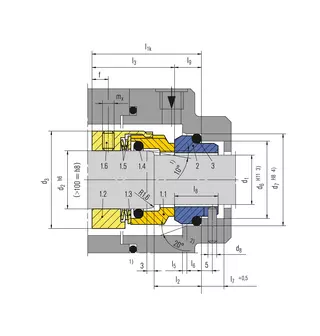 Technical drawing of H7N
