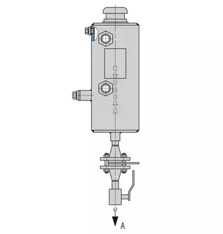 Technical drawing of QFT6
Quench system