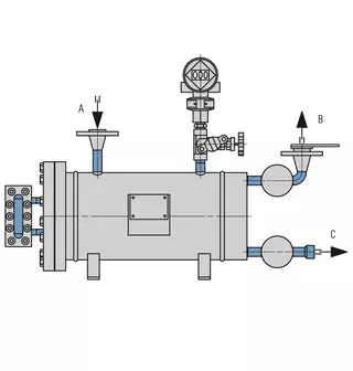 Technical drawing of LSC6
Leakage collection reservoir
