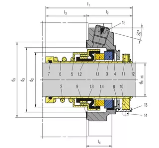 Technical drawing of Unitex