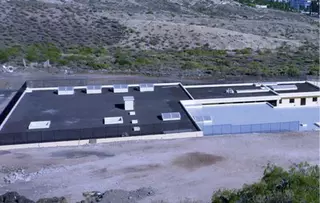 Modern drinking water supply facility located on the island of Tenerife.