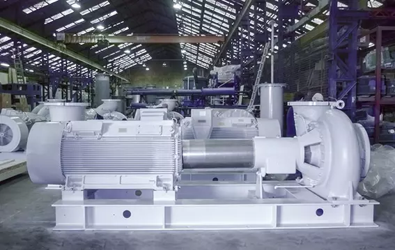 Cartex cartridge mechanical seals used in power station and desalination plant operations at the Red Sea in Saudi Arabia.