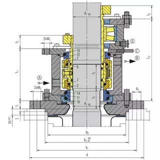 Technical drawing of SeccoMix 461