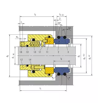 Technical drawing of HGH201