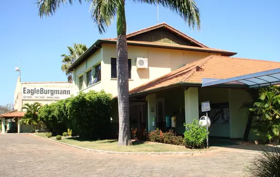 Außenansicht der EagleBurgmann Einrichtung in São Paulo in Brasilien.
