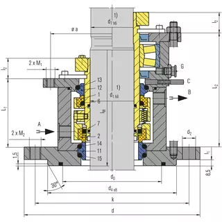 Technische Zeichnung von M481K