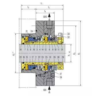 Technical drawing of LNF992