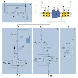 Technical drawing of Seal Management System - SMS