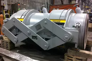 Kompensatorsystem zur sicheren Rauchgasabdichtung in einer Industrieanlage in den USA.