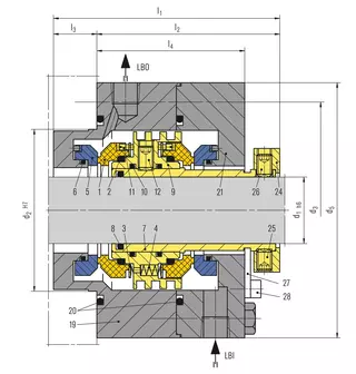 Technical drawing of LL9DKUU
