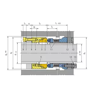 Technical drawing of YE400