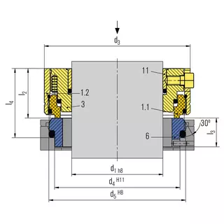 Technical drawing of SeccoMix1-E32D