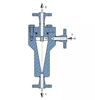 Technical drawing of ZY6
Cyclone separator