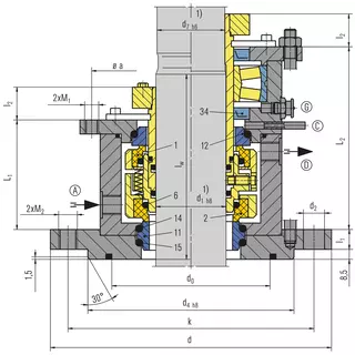 Technical drawing of SeccoMix 481
